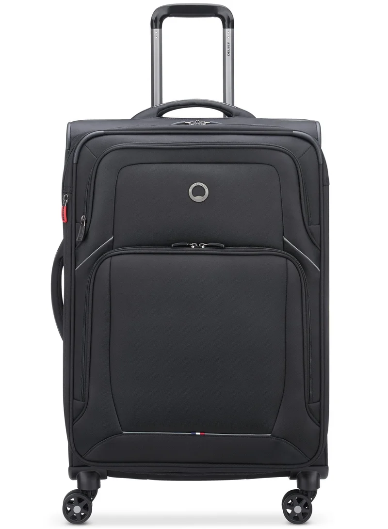 ديلسي _باريس حقيبة سفر ترولي أوبتيمكس لايت 68.5 سم سوفت كيس بعجلات مزدوجة قابلة للتوسيع أسود